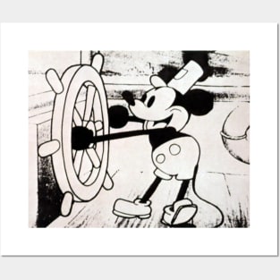 Mickey Mouse Steamboat Willie Posters and Art